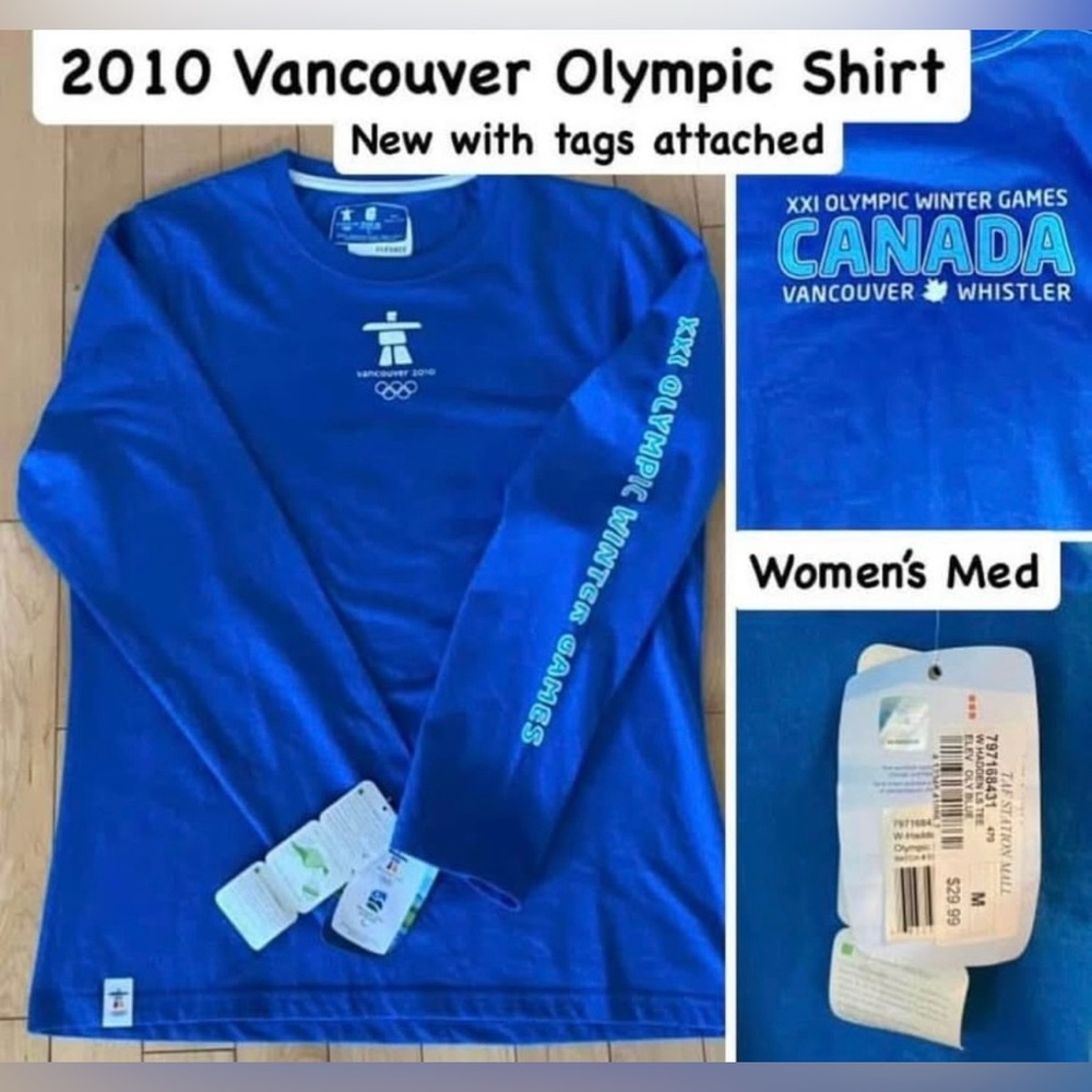 New Canada 2010 Vancouver Olympic Long-Sleeve Shirt - Blue
